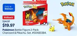 Walmart Pokémon Battle Figure Charizard & Pikachu offer