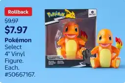 Walmart Pokémon Select 4" Vinyl Figure offer