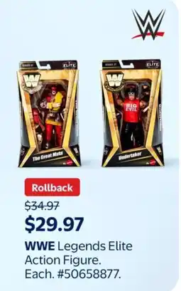 Walmart WWE Legends Elite Action Figure offer