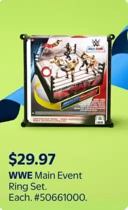Walmart WWE Main Event Ring Set offer