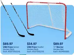 Walmart VIBE Prism Senior Hockey Stick offer