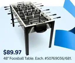 Walmart Foosball Table offer