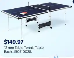 Walmart Table Tennis Table offer
