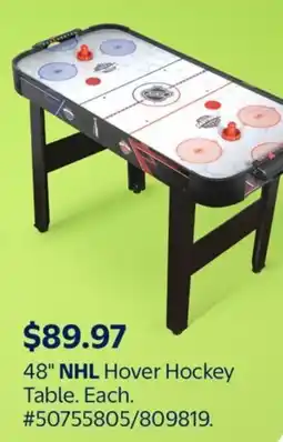 Walmart NHL Hover Hockey Table offer