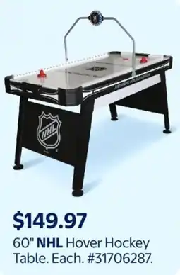 Walmart NHL Hover Hockey Table offer