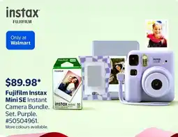 Walmart Fujifilm Instax Mini SE Instant Camera Bundle offer