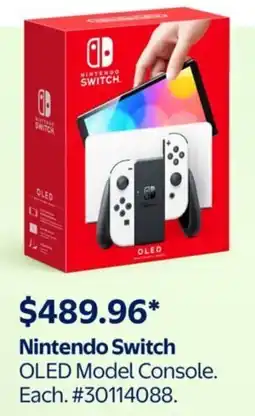 Walmart Nintendo Switch OLED Model Console offer