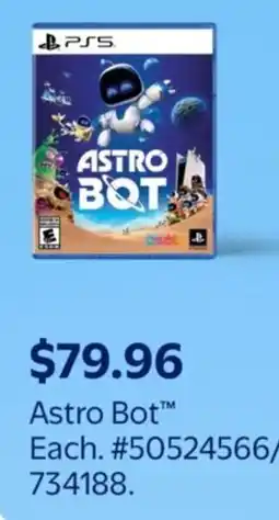 Walmart Astro Bot offer