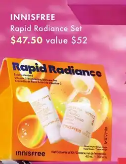 Sephora INNISFREE Rapid Radiance Set offer