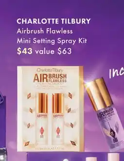 Sephora CHARLOTTE TILBURY Airbrush Flawless Mini Setting Spray Kit offer
