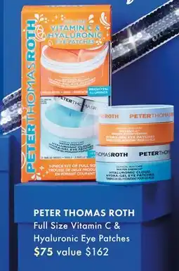 Sephora PETER THOMAS ROTH Full Size Vitamin C & Hyaluronic Eye Patches offer
