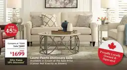 La Z Boy Laurel Fabric Stationary Sofa offer