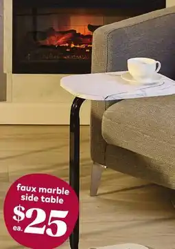 Giant Tiger Faux marble side table offer