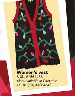 Giant Tiger Women's vest offer