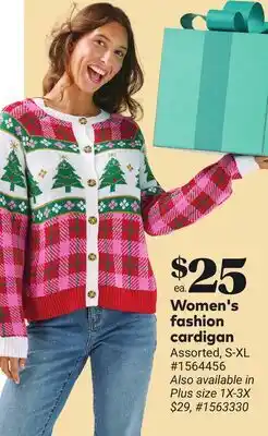 Giant Tiger Women's fashion cardigan offer