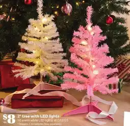 Giant Tiger 2' tree with LED lights offer