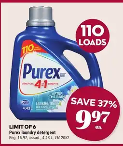 Giant Tiger Purex laundry detergent offer