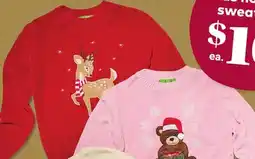 Giant Tiger Girls chenille sweater offer