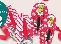 Giant Tiger men's licensed slippers offer