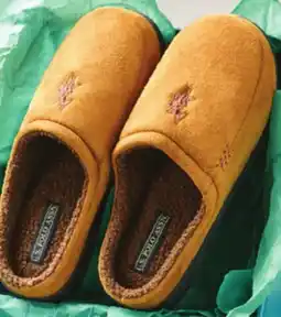 Giant Tiger Men's branded boxed slippers offer
