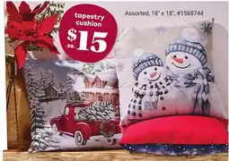 Giant Tiger tapestry cushion offer