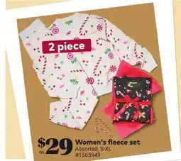 Giant Tiger Women's fleece set offer