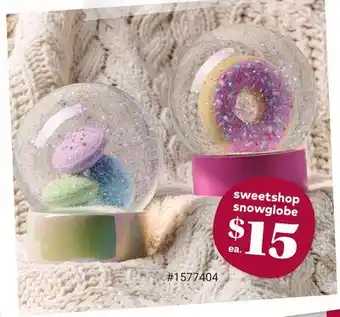 Giant Tiger sweetshop snowglobe offer
