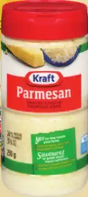 Giant Tiger Kraft Parmesan grated cheese offer