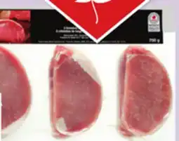 Giant Tiger Giant Value lean ground beef or Legacy boneless pork loin chops offer