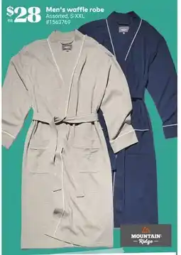 Giant Tiger Men's waffle robe offer