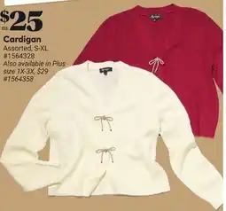 Giant Tiger Cardigan offer