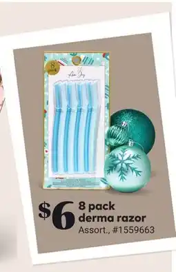 Giant Tiger 8 pack derma razor offer