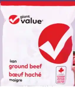 Giant Tiger Giant Value lean ground beef offer