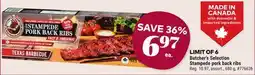 Giant Tiger Butcher's Selection Stampede pork back ribs offer
