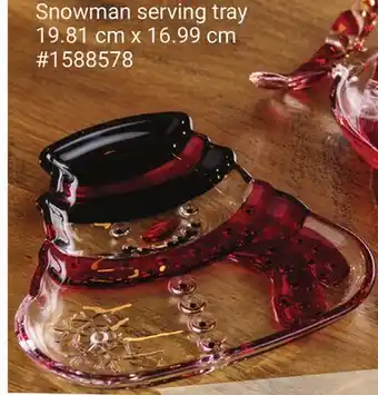 Giant Tiger Snowman serving tray offer
