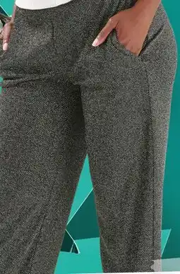 Giant Tiger shimmer wide leg pants offer