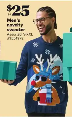 Giant Tiger Men's novelty sweater offer