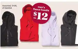 Giant Tiger men's fleece hoodie offer