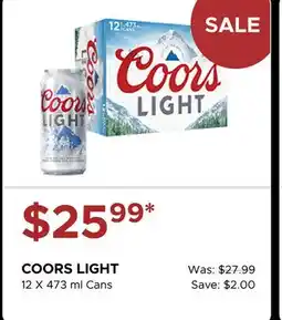 The Beer Store COORS LIGHT offer