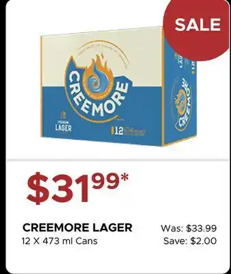 The Beer Store CREEMORE LAGER offer
