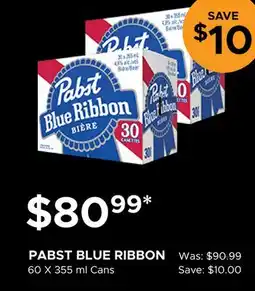 The Beer Store PABST BLUE RIBBON offer