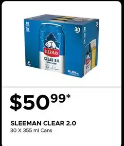 The Beer Store SLEEMAN CLEAR 2.0 offer