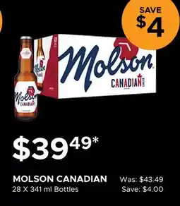 The Beer Store MOLSON CANADIAN offer