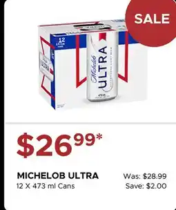 The Beer Store MICHELOB ULTRA offer