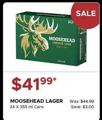 The Beer Store MOOSEHEAD LAGER offer