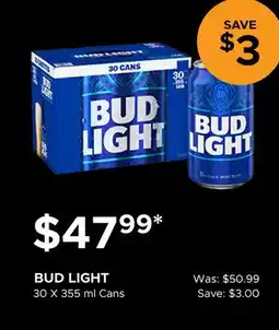 The Beer Store BUD LIGHT offer