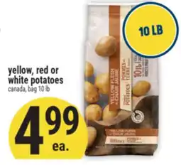 Marché Adonis Yellow, red or white potatoes offer