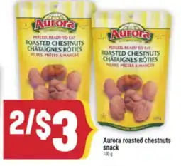 Marché Adonis Aurora roasted chestnuts snack offer