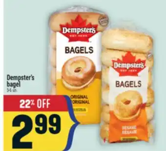 Marché Adonis Dempster's bagel offer