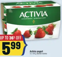 Marché Adonis Activia yogurt offer